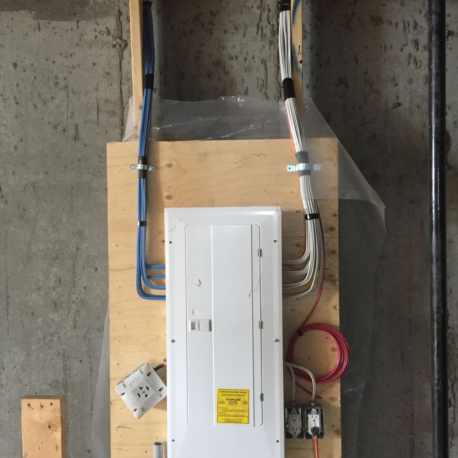 Electrical panel and wiring installed by Taiga Electric