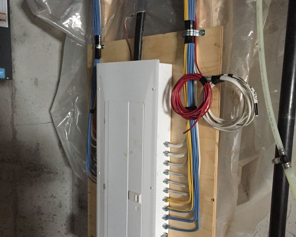 Electrical panel during a service upgrade